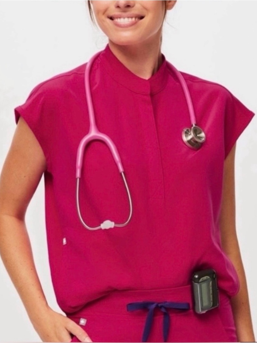 Figs Rafaela Oversized Scrub Top. Ultra Rose. Size: Medium. NWT.